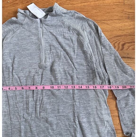 Gymshark Sweater Men’s M Seamless Gray Breathable Athletic Quarter Zip Sweater - Picture 8 of 11